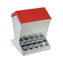 10Kg Galvanised Steel Automatic Chicken Feeder Trough