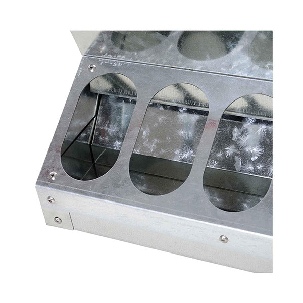 10Kg Galvanised Steel Automatic Chicken Feeder Trough