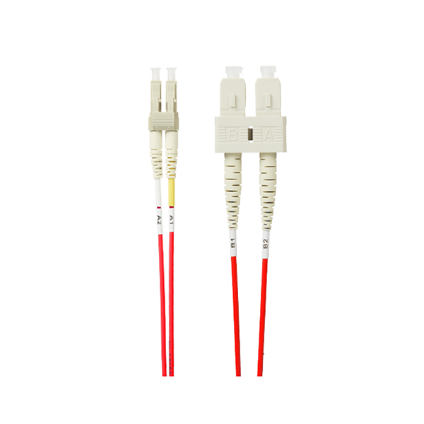 10M Lc To Sc Om4 Multimode Fibre Optic Patch Cable Red