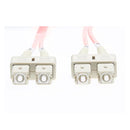 10M Sc Sc Om1 Multimode Fibre Optic Cable Salmon Pink