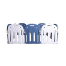 10 Panel Kids Playpen Safety Gate Toddler Fence With Music Toy Blue