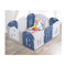 10 Panel Kids Playpen Safety Gate Toddler Fence With Music Toy Blue
