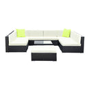 10Pc Outdoor Furniture Sofa Set Wicker Garden Patio Lounge