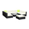 10Pc Outdoor Furniture Sofa Set Wicker Garden Patio Lounge