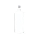 10 Pcs 1L Plastic Pet Boston Bottle White