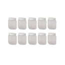 10 Pcs 250G Plastic Honey Clear Food Grade Square Containers