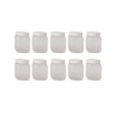 10 Pcs 250G Plastic Honey Clear Food Grade Square Containers