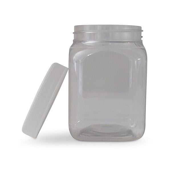 10 Pcs 250G Plastic Honey Clear Food Grade Square Containers