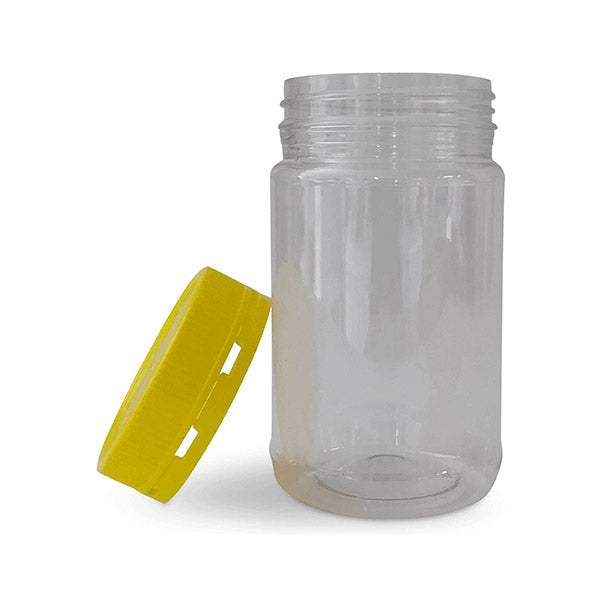 10 Pcs 500G Plastic Honey Clear Food Grade Round Containers