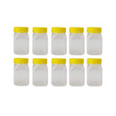 10 Pcs 500G Plastic Honey Clear Food Grade Square Containers