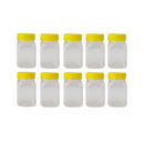 10 Pcs 500G Plastic Honey Clear Food Grade Square Containers