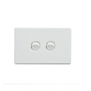 10 Pcs Elegant Wall Switch 2 Gang 250V 16A Horizontal