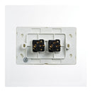 10 Pcs Elegant Wall Switch 2 Gang 250V 16A Horizontal