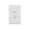 10 Pcs Elegant Wall Switch 2 Gang 250V 16A Vertical