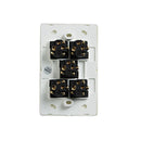 10 Pcs Elegant Wall Switch 5 Gang 250V 16A Vertical