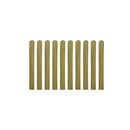 10 Pcs Impregnated Fence Slats Wood 100 Cm