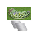 10 Pcs Lawn Fence Set Galvanised Steel