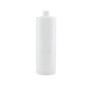 10X 1L Clear Hdpe Round Bottle Empty Plastic White Cap Food Storage
