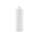 10X 250Ml Clear Hdpe Round Bottle Empty Plastic White Cap Storage