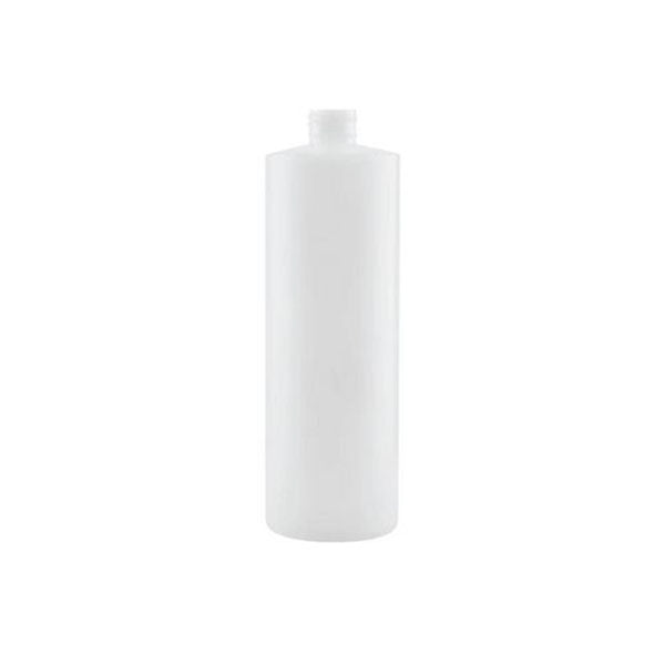 10X 250Ml Clear Hdpe Round Bottle Empty Plastic White Cap Storage