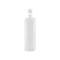 10X 500Ml Clear Hdpe Round Bottle Empty Plastic White Cap Storage