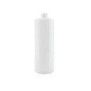 10X 500Ml Clear Hdpe Round Bottle Empty Plastic White Cap Storage