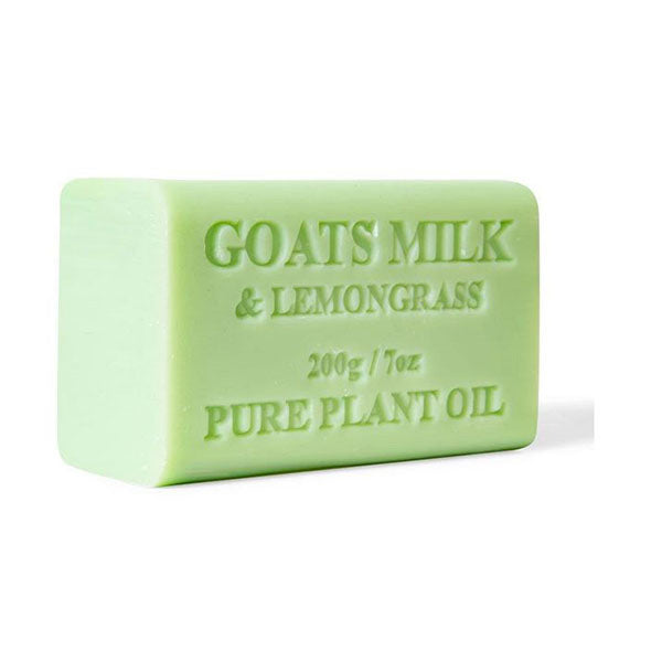 10x 200g Goats Milk Soap Lemongrass Bar Skin Care Pure Natural