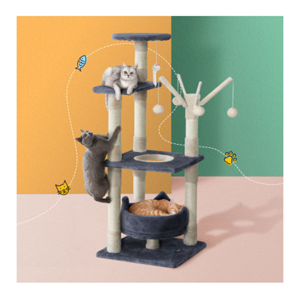 110Cm Cat Tree Scratching Post Tower Condo House Toys