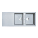 1160X500Mm Granite Kitchen Laundry Sink Double Bowl With Drainer Board