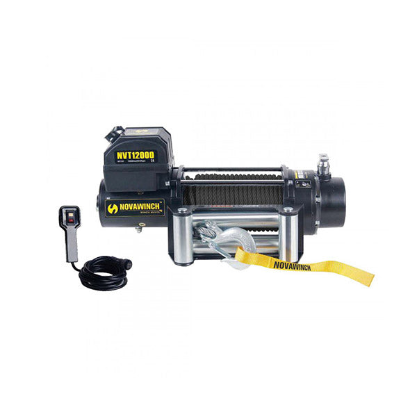 12000Lbs 12V Electric Winch Synthetic Rope Off Road