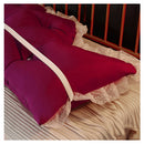 120Cm Burgundy Princess Headboard Pillow