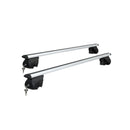 Universal Car Roof Rack Cross Bars Aluminium Adjustable 111Cm Silver