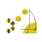 124Cm Outdoor Hammock Chair With Steel Stand Cotton Swing