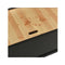 126 Cm Storage Bench Black Solid Fir Wood