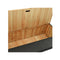 126 Cm Storage Bench Black Solid Fir Wood
