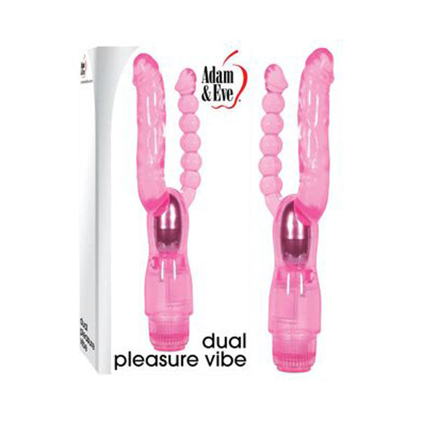 12 Cm Adam And Eve Dual Pleasure Vibe Pink