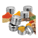 12 Magnetic Spice Jar Tins And Steel Plate
