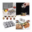 12 Magnetic Spice Jar Tins And Steel Plate