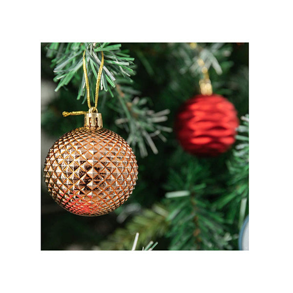 12 Pcs Christmas Supplies Gift Decoration Balls 6Cm