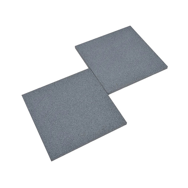 12 Pcs Rubber 50 X 50 X 3 Cm Grey Fall Protection Tiles