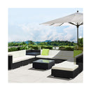12 Piece Outdoor Furniture Set Wicker Sofa Lounge