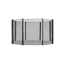 12 Pole Replacement Round Trampoline Safety Net Enclosure