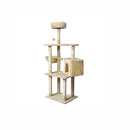 130 Cm Pawz Cat Tree Scratching Post Tower Condo Wooden Toy