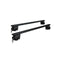 Universal Car Roof Rack Aluminium Cross Bars Adjustable 126Cm Black Upgraded