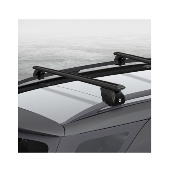 Universal Car Roof Rack Aluminium Cross Bars Adjustable 126Cm Black Upgraded