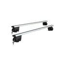 Universal Car Roof Rack Aluminium Cross Bars Adjustable 126Cm Silver Upgraded