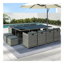 13 Pcs Outdoor Dining Set Table Chairs Patio Lounge Setting Furniture