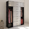 14-Compartment Modular Cabinet - Black/White