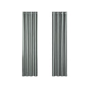 2X Blockout Curtains Blackout Window Curtain Eyelet Shine Grey