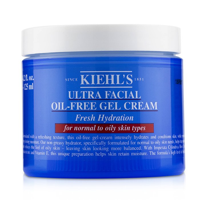 Kiehls Ultra Facial Oil Free Gel Cream For Normal To Oily Skin Types 125ml